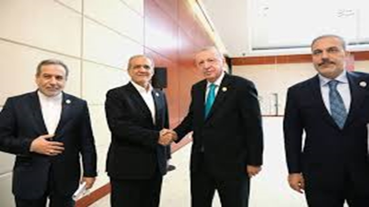 گفتوگوی صمیمانه پزشکیان و اردوغان در چین + فیلم