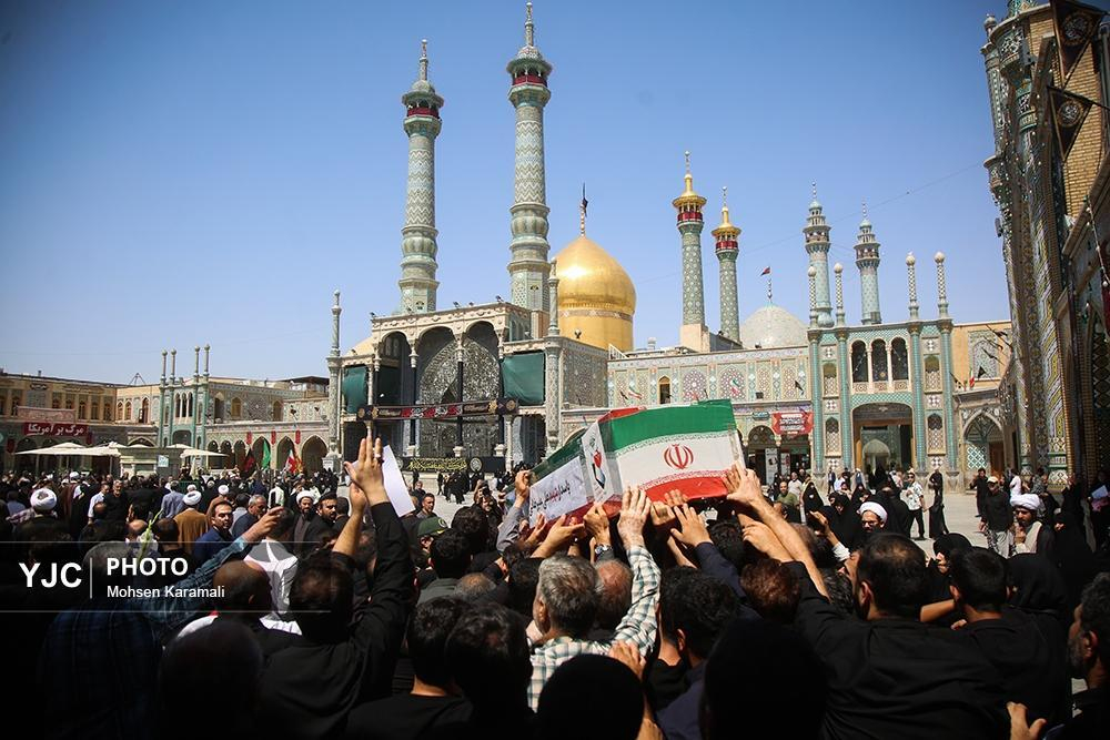 تشییع دو شهید حملات رژیم صهیونیستی در قم