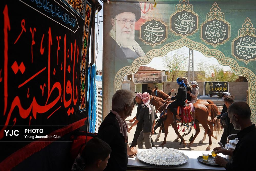 پیاده روی زائران اربعین حسینی در مسیر طریق العلماء