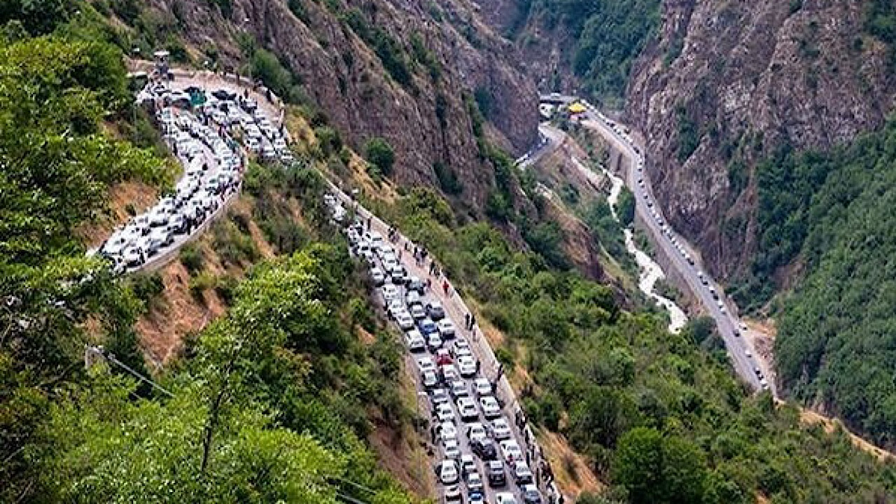 جاده چالوس در مسیر شمال به جنوب تا اطلاع ثانوی مسدود شد