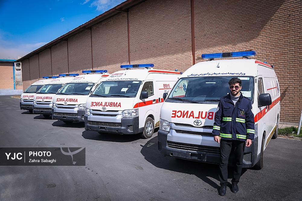 آیین رونمایی از آمبولانسهای جدید سازمان اورژانس کشور