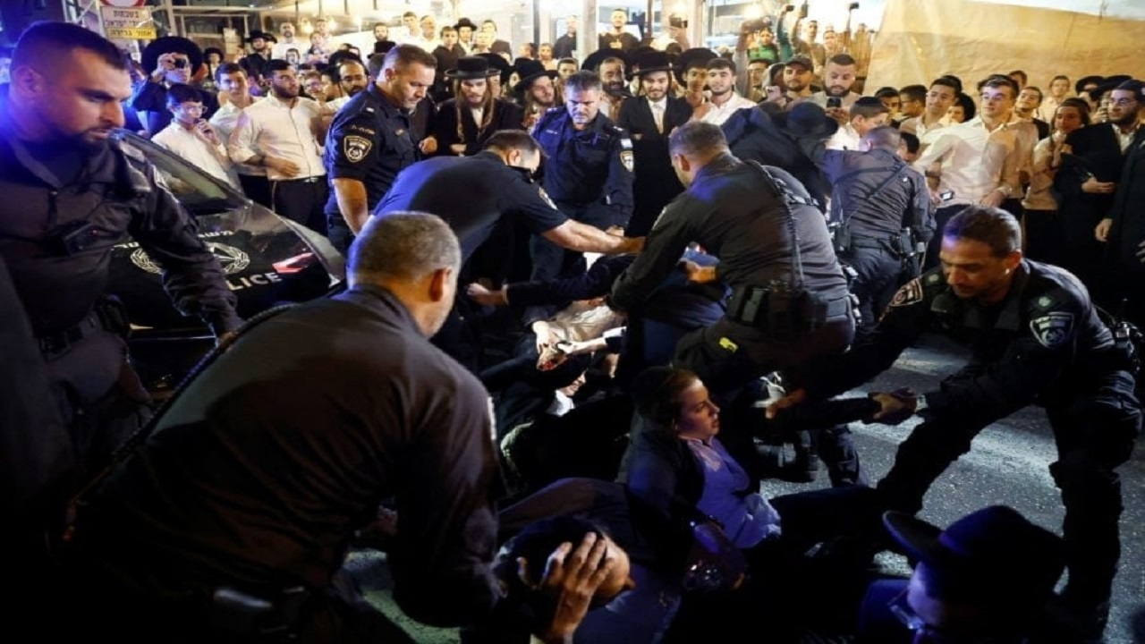 درگیری خونین صهیونیستها بر سر سربازی اجباری