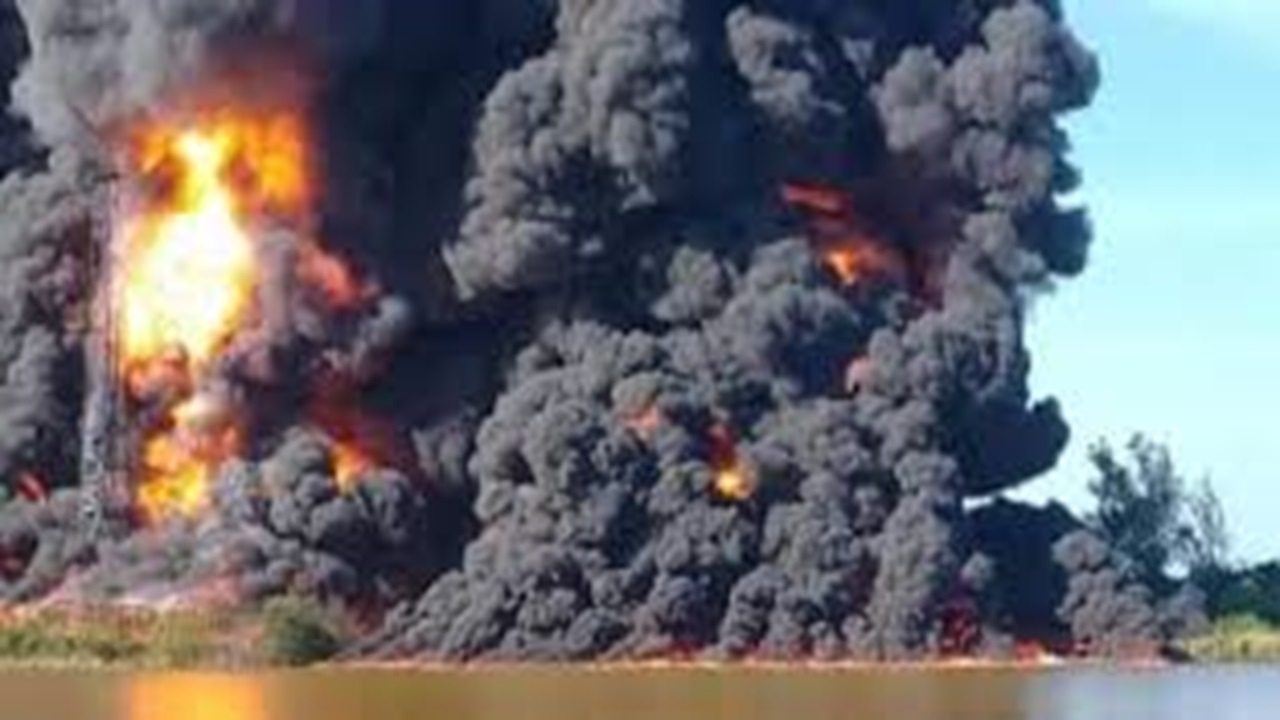 انفجار قطار در مکزیک + فیلم