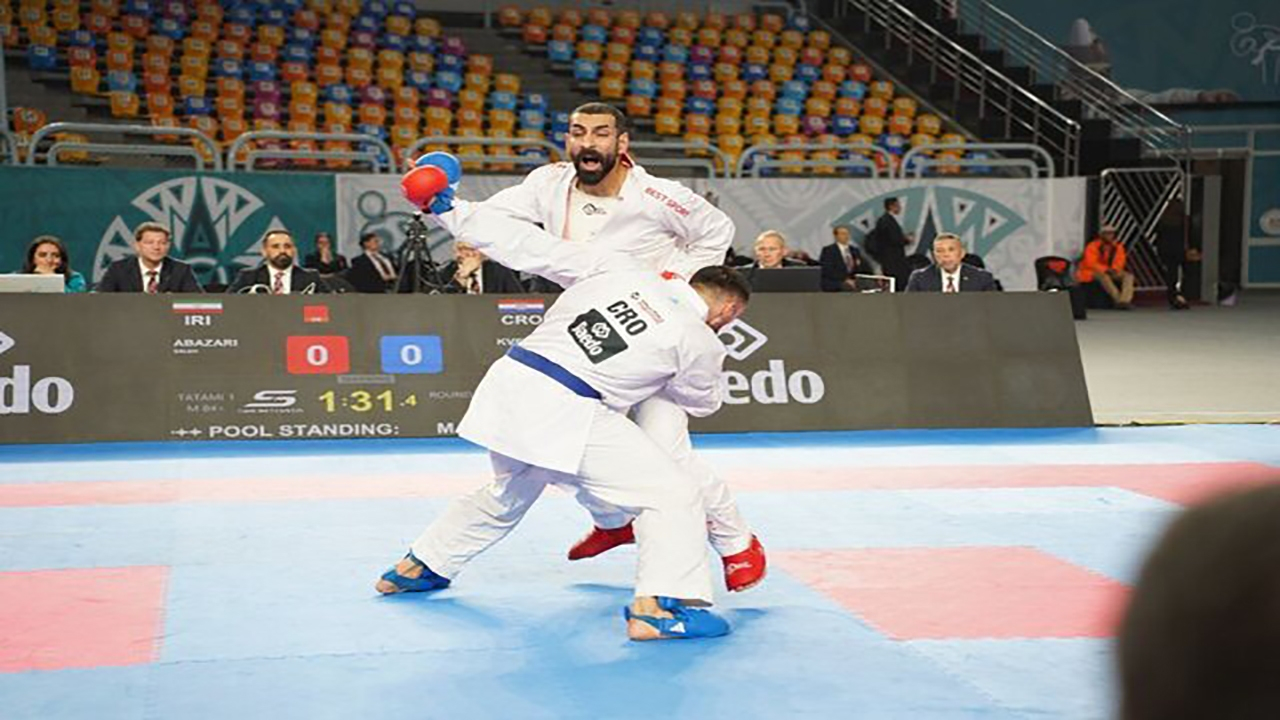 صعود گلشادنژاد و اباذری به یک چهارم نهایی کاراته قهرمانی جهان/ حیدری و خدابخشی حذف شدند