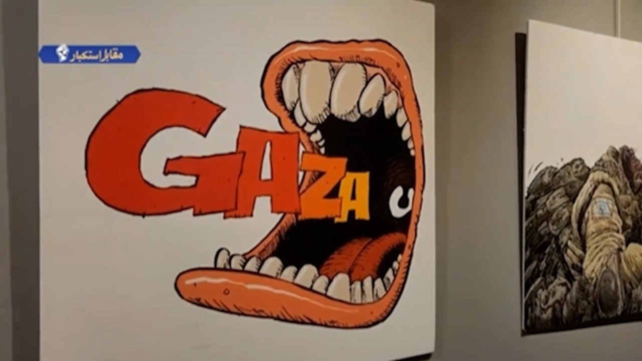 نمایشگاه آثار هنری ایران در ترکیه همراه با ندای مقاومت + فیلم