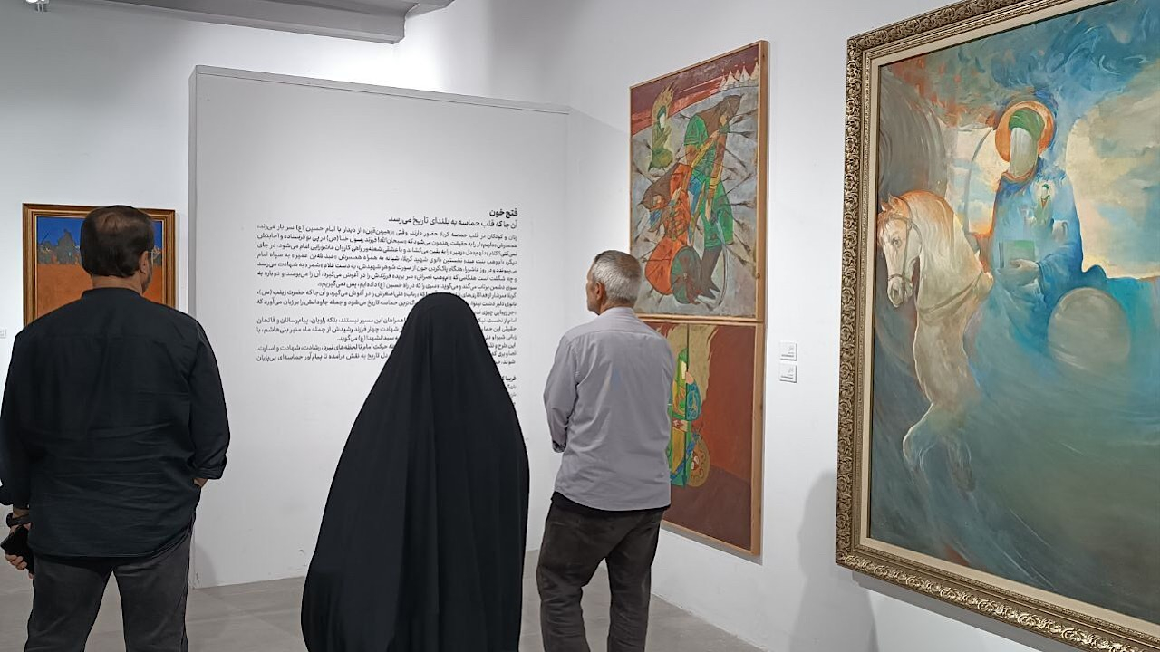 نقاشی و نگارگرگری عاشورایی در «به بلندای تاریخ» قاب شد