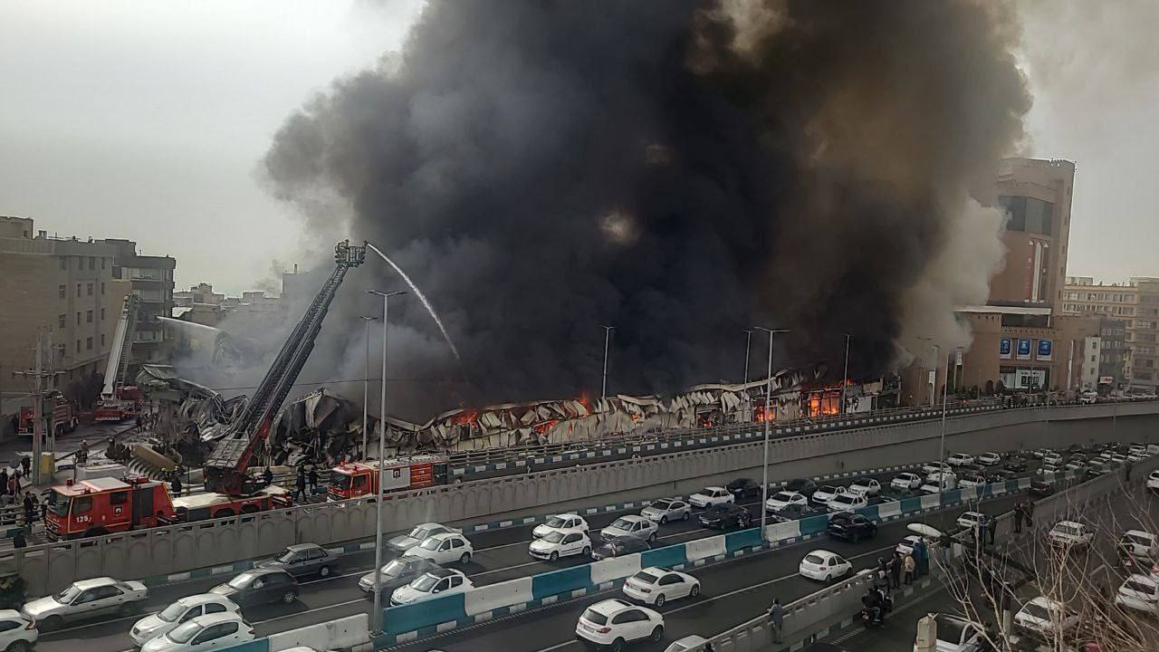 علت حادثه آتش سوزی بازارچه جنت در دست بررسی است