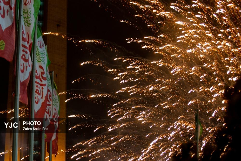 مراسم نورافشانی برج میلاد به مناسبت ۴۷ سالگی پیروزی انقلاب اسلامی
