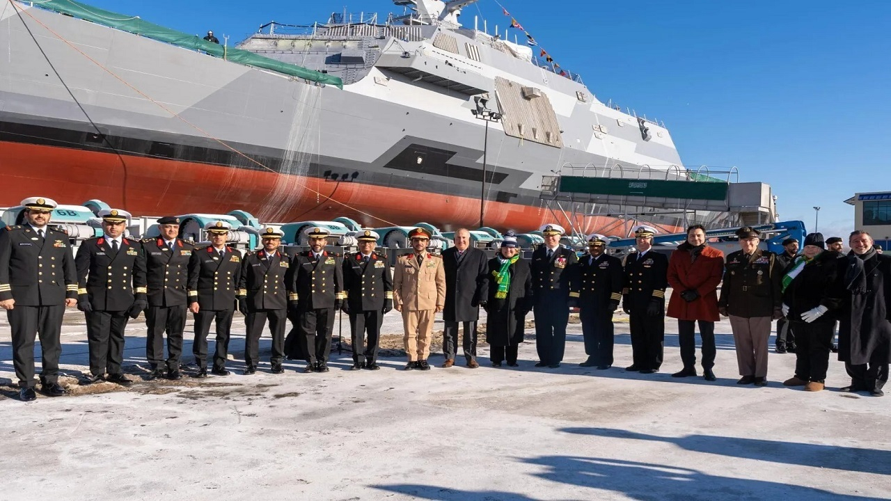 عربستان اولین ناو دریایی خود را در آمریکا به آب انداخت!