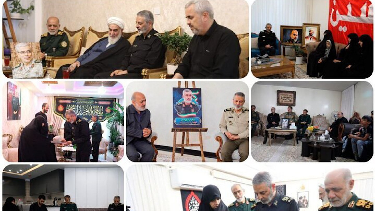 دیدار سرلشکر موسوی با خانواده فرماندهان شهید جنگ تحمیلی ۱۲ روزه