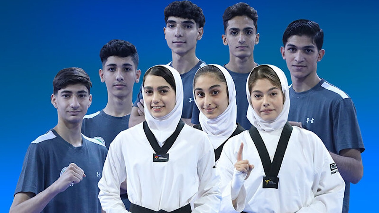 ۸ مدال رنگارنگ دختران و پسران نوجوان تکواندو ایران در آسیا