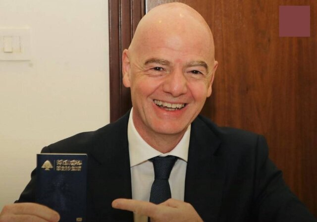 اینفانتینو تابعیت لبنان گرفت