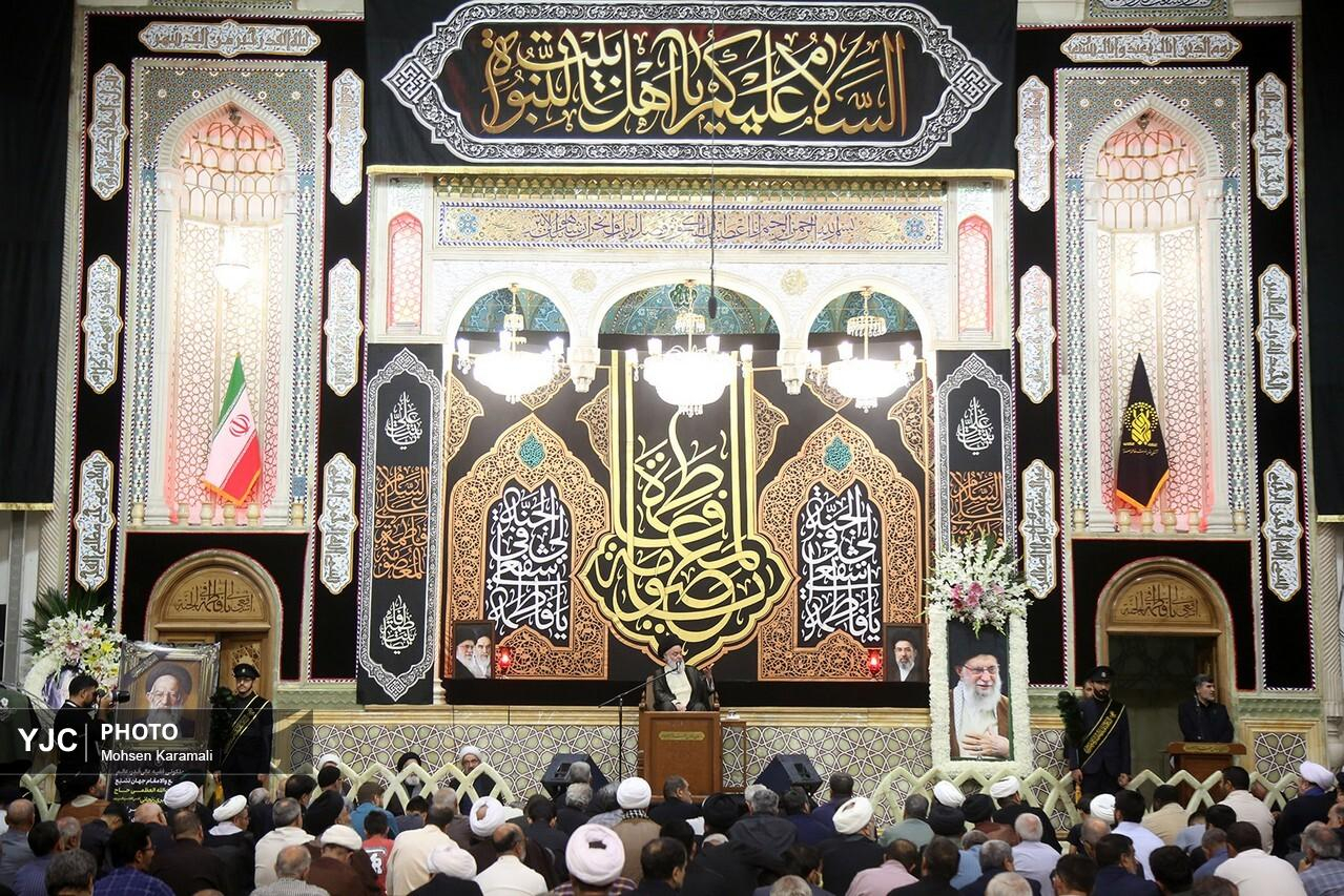 مراسم بزرگداشت رحلت آیت الله شبیری زنجانی در حرم حضرت فاطمه معصومه(س)