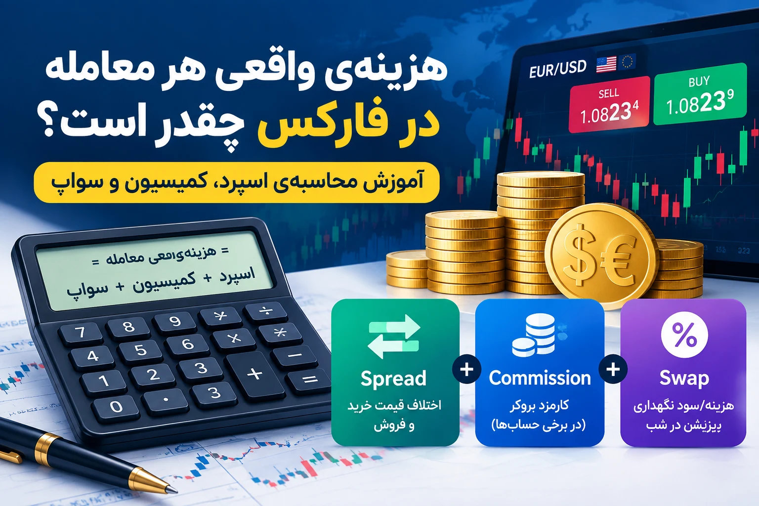 هزینهی واقعی هر معامله در فارکس چقدر است؟
