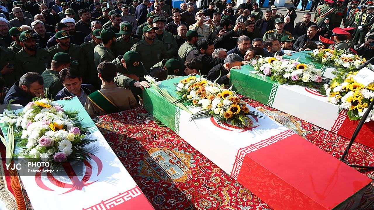 مراسم استقبال از پیکرهای مطهر شهدای گمنام در تبریز