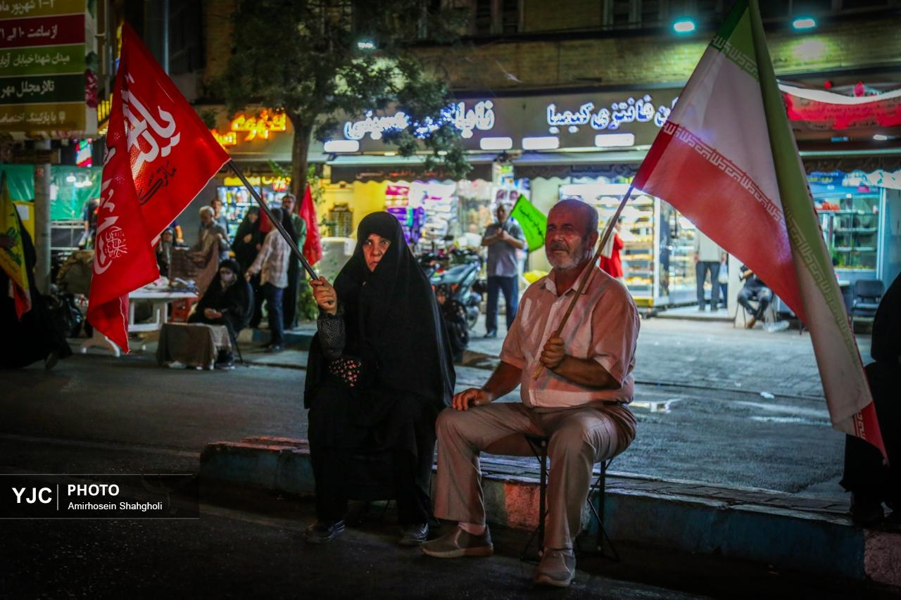 تجمعات شبانه مردمی همچنان صحنه حضور و همبستگی مردم ایران _ تهران