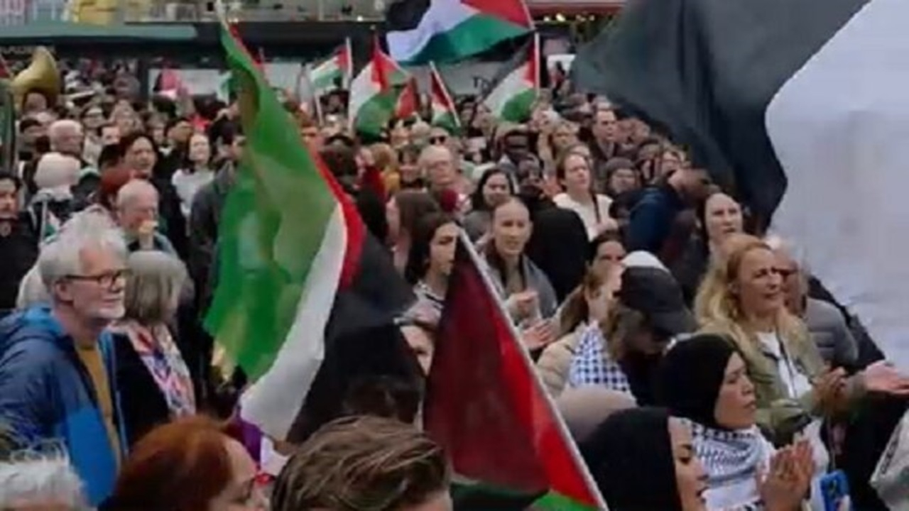برگزاری بزرگترین تظاهرات حمایت از فلسطین در نیوزلند + فیلم