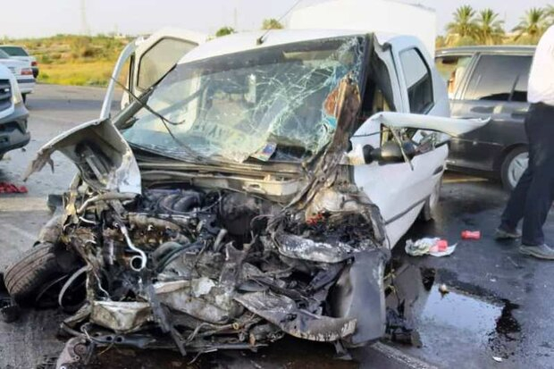 یک کشته و ۴ مصدوم در سانحه رانندگی جاده پارس آباد