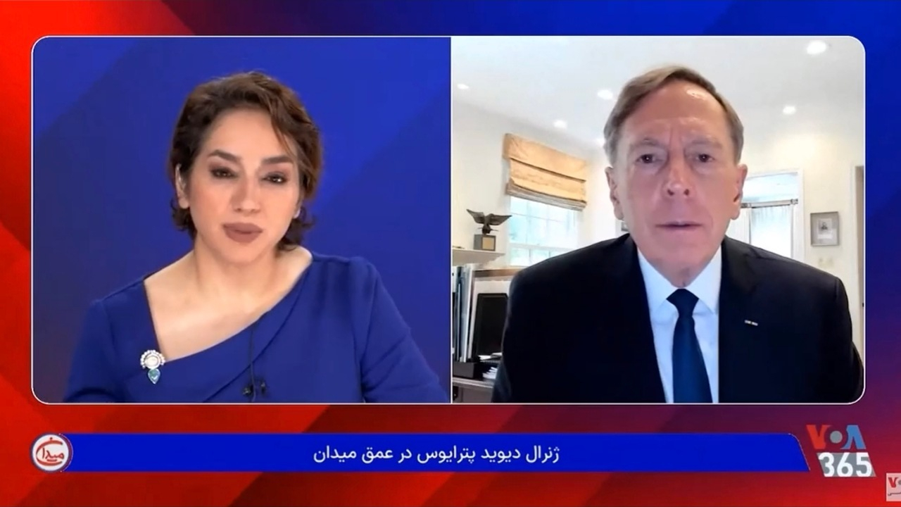 تودهنی محکم فرمانده سنتکام و رئیس سابق سیا به مجری صدای آمریکا! + فیلم