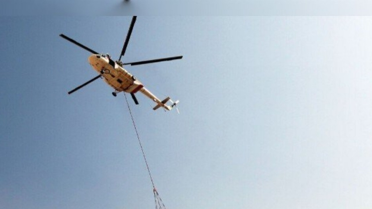 عملیات گسترده هلال‌احمر برای مهار آتش‌سوزی جنگل توسکستان