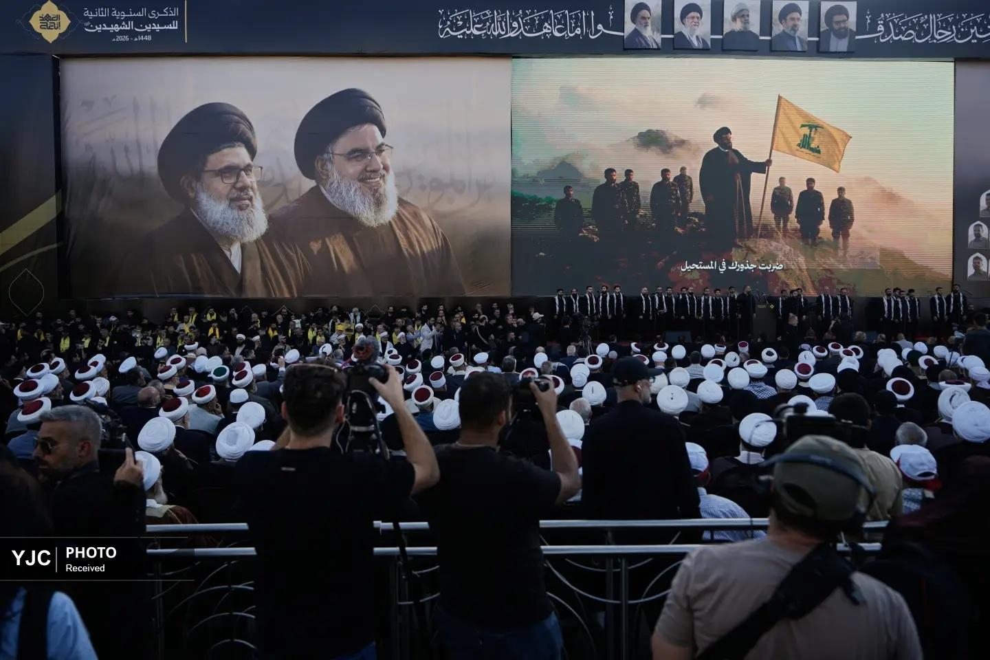 مراسم سالروز شهادت سید حسن نصرالله در کشورهای محور مقامت