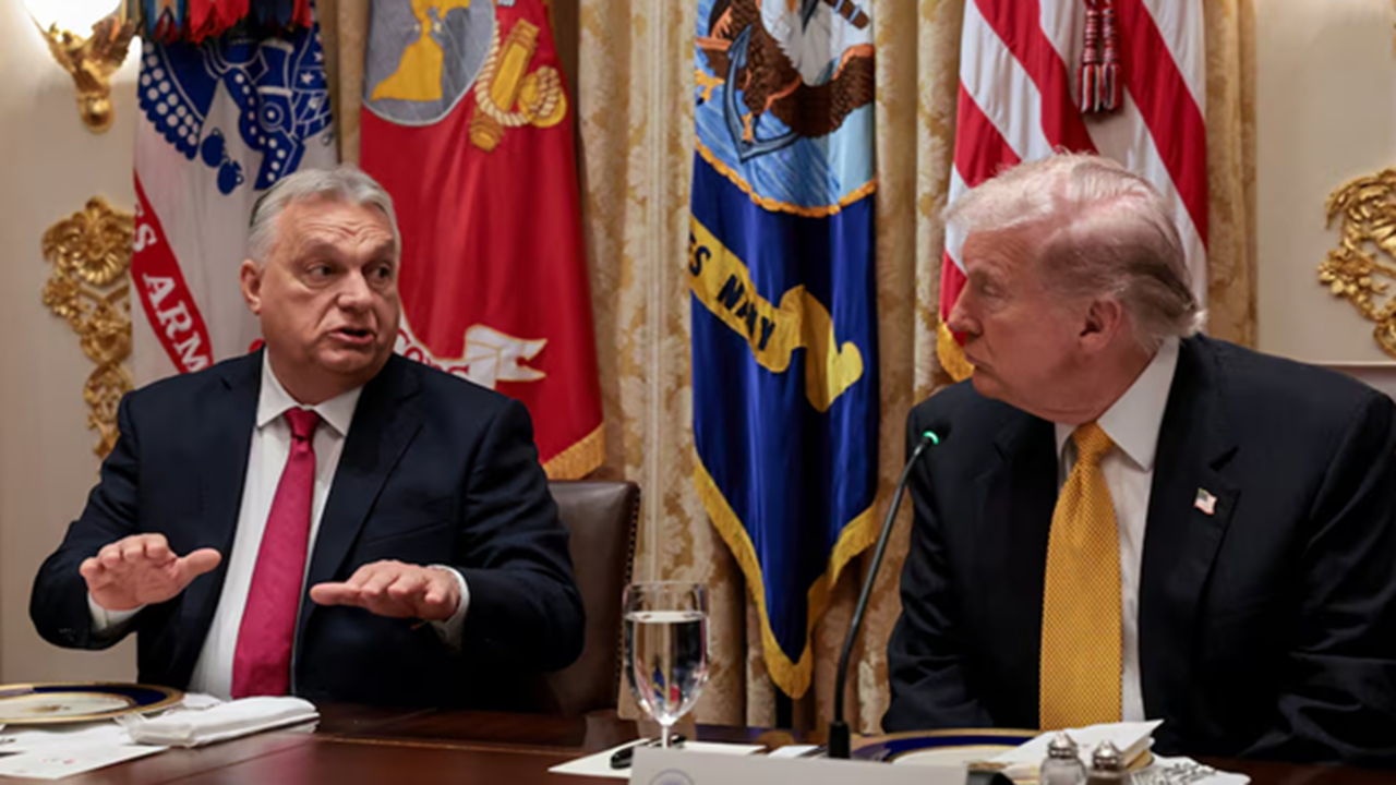 دیدار ویکتور اوربان با ترامپ در کاخ سفید درباره تحریمهای نفتی روسیه