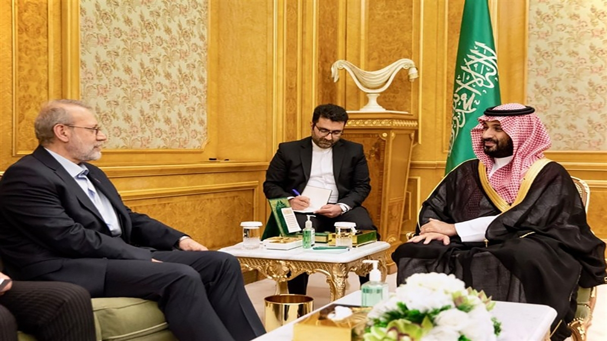 دیدار لاریجانی با بن سلمان و وزیر دفاع سعودی