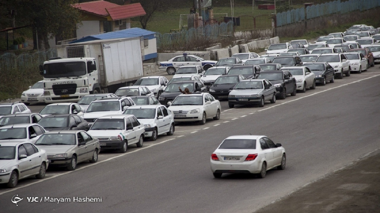 ترافیک پایان هفته درمسیرهای شمال کشور