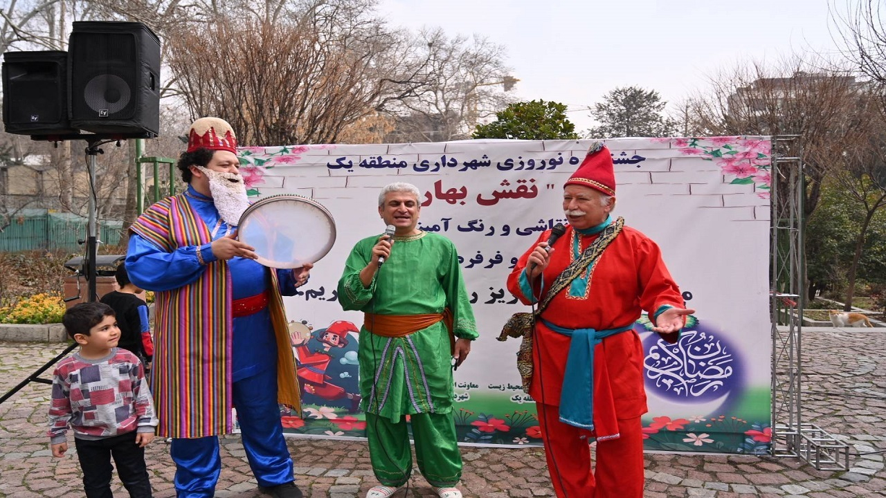 «نقش بهار»؛ جشنواره مشارکتی شهروندان منطقه یک در رنگ آمیزی المان‌های شهری