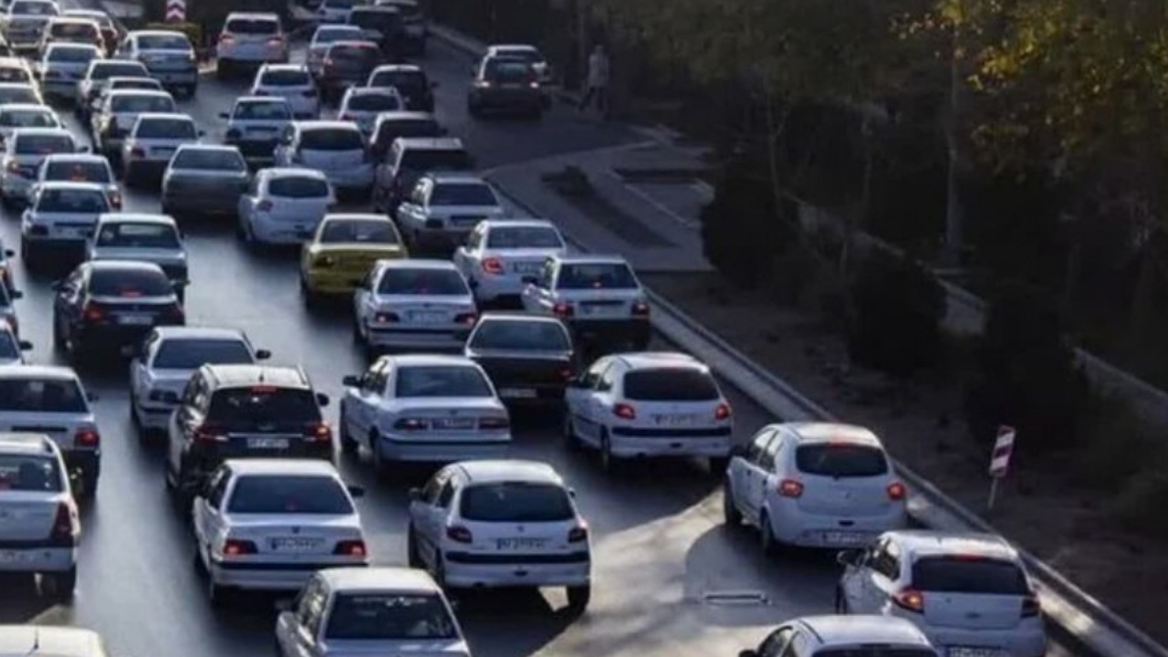 ترافیک سنگین در معابر اصلی تهران