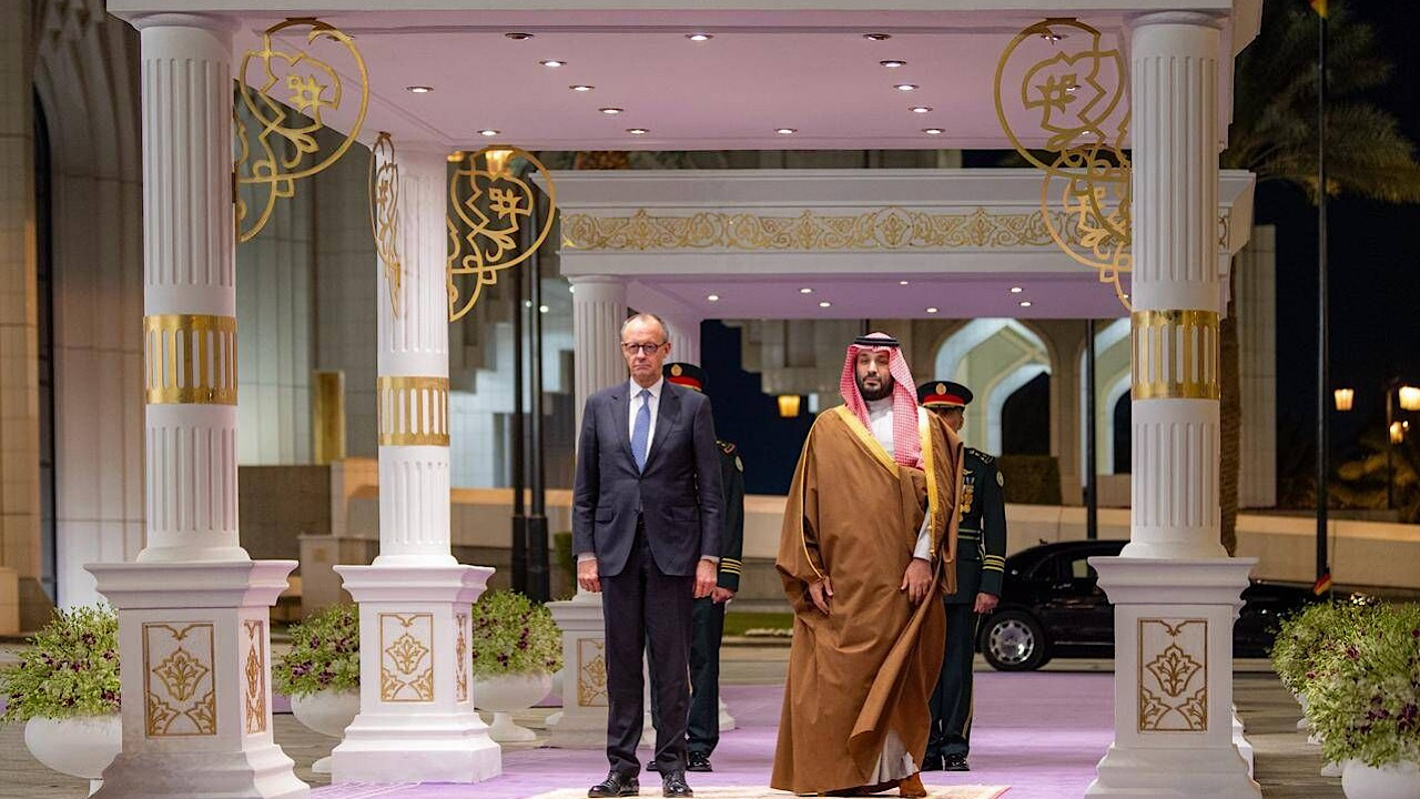 ولیعهد عربستان و صدراعظم آلمان در ریاض دیدار کردند