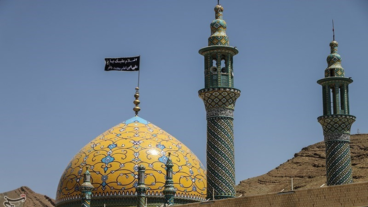 رونمایی المان امام شهید در آستان مقدس حضرت سلطانعلی بن باقر(ع)