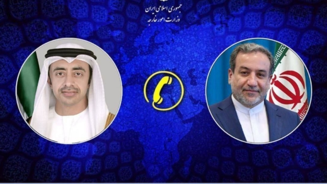 بررسی آخرین تحولات منطقه در تماس تلفنی وزرای خارجه ایران و امارت متحده عربی