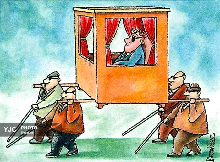 کاریکاتور روز / به مناسبت روز جهانی عصای سفید و نابینایان