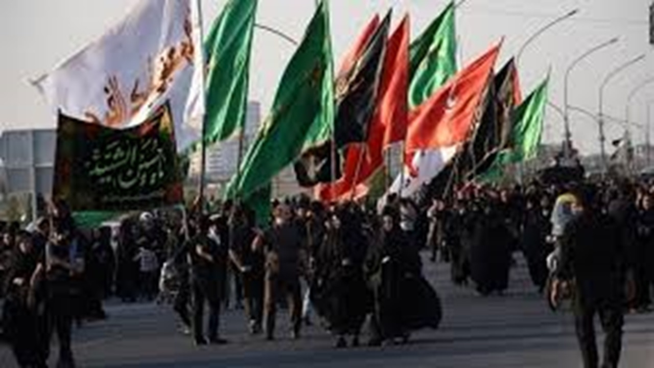 مراسم راهپیمایی جاماندگان اربعین حسینی + فیلم