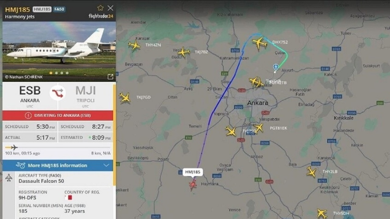 خدمه هواپیمای رئیس ستاد ارتش لیبی، همگی فرانسوی بودند