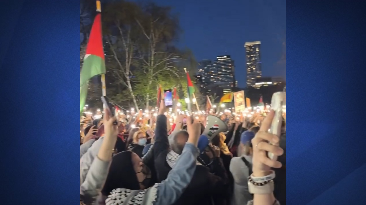 تظاهرات ضدصهیونیستی در دانشگاه‌های کانادا + فیلم