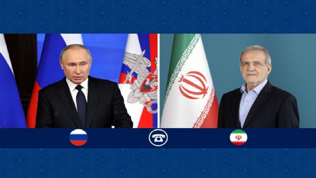 تأکید پزشکیان و پوتین بر اراده مشترک دو کشور برای اجرای توافقنامه جامع همکاری