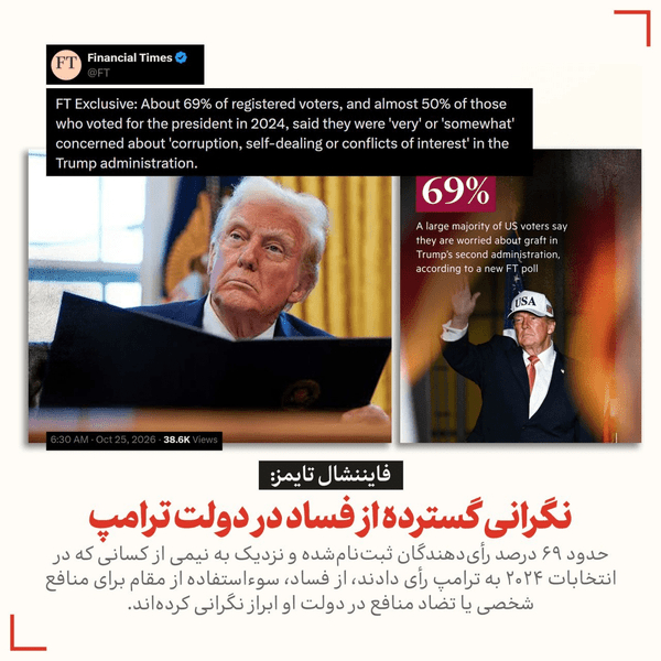 نگرانی گسترده از فساد در دولت ترامپ