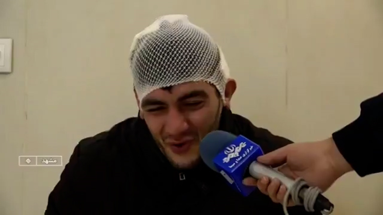 حمله اغتشاشگران به یک پیک موتوری در مشهد + فیلم