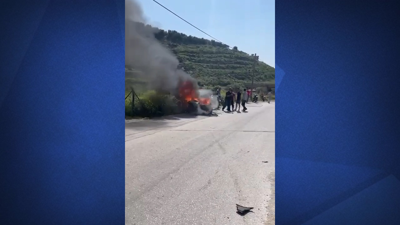 حمله پهپاد اسرائیلی به خودروی غیرنظامی در لبنان