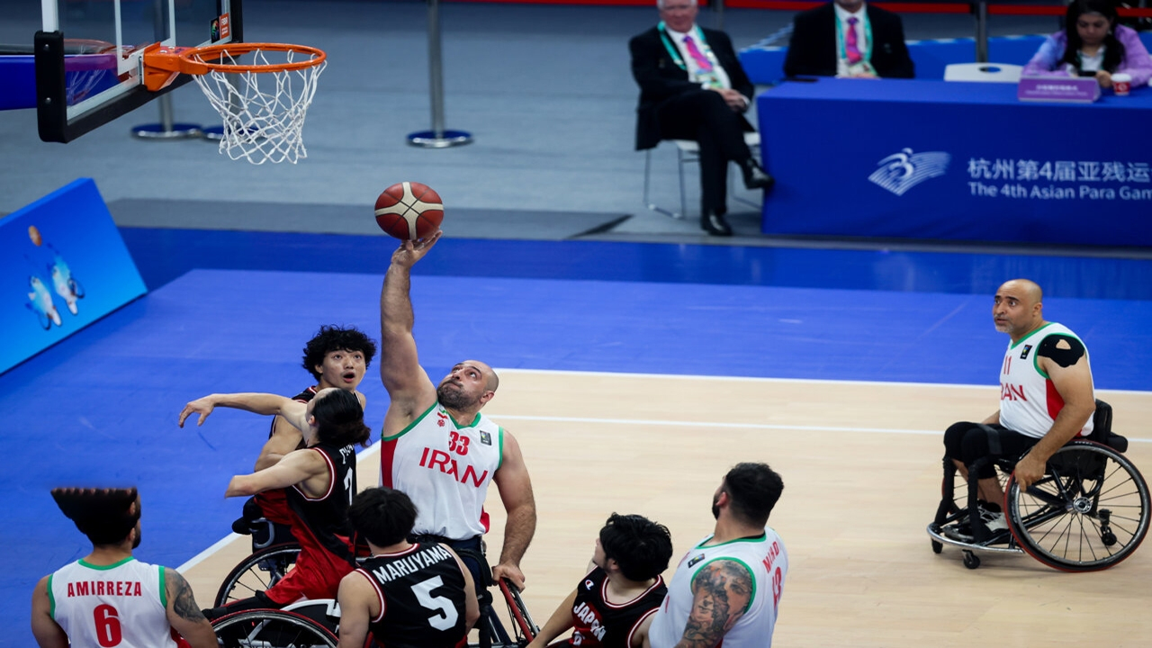 پیروزی تیم ملی بسکتبال با ویلچر مردان ایران برابر کرهجنوبی