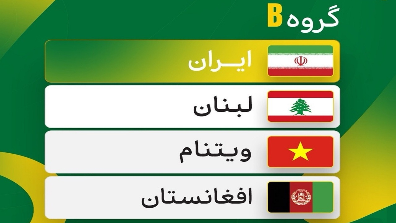 حریفان ایران در جام ملتهای ساحلی مشخص شدند